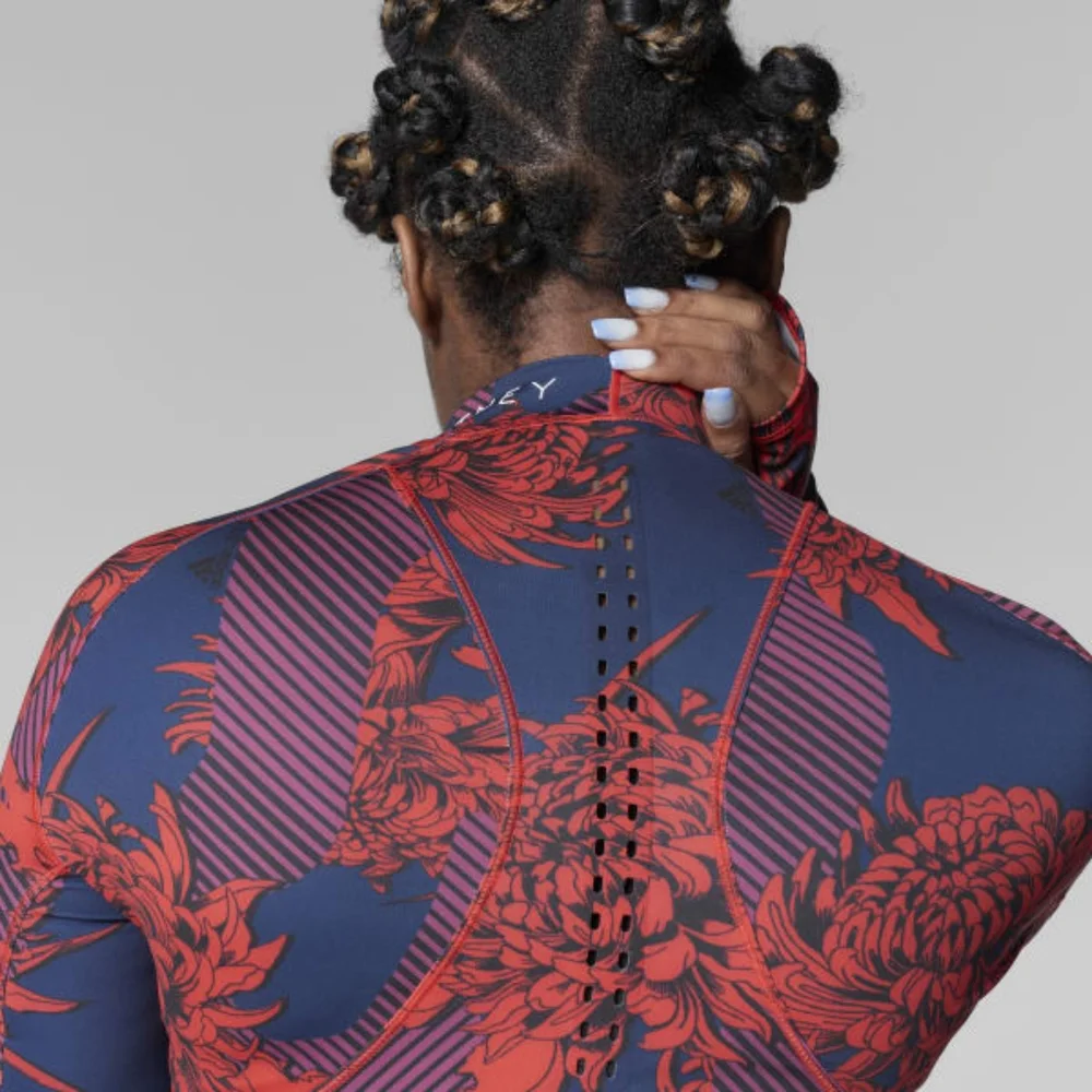 Adidas by Stella McCartney Red and Black Long Sleeve Top - Picture 3 of 8